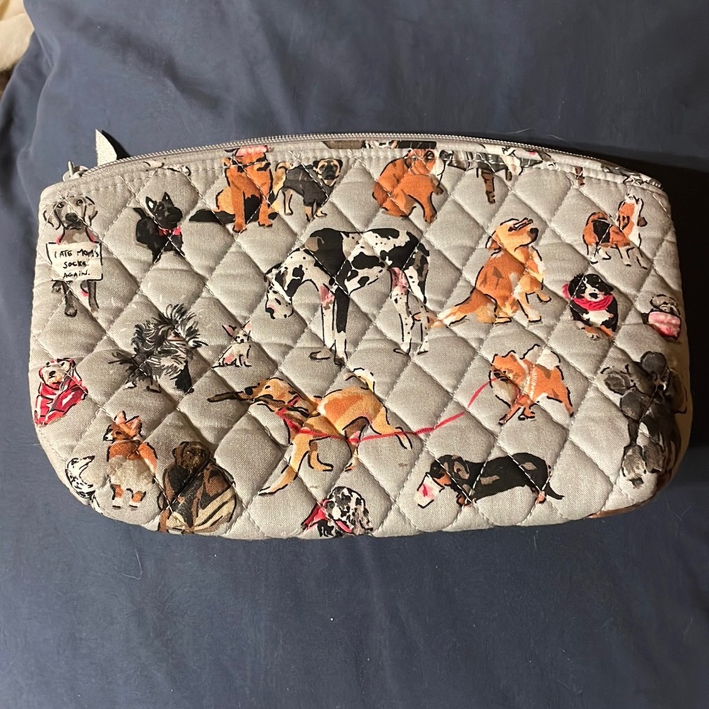 Vera Bradly Dog Makeup Bag
